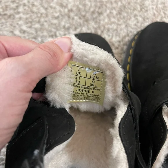 Dr Martens Jorge II Faux Fur Mules 8m/9w gently worn - Picture 3 of 5